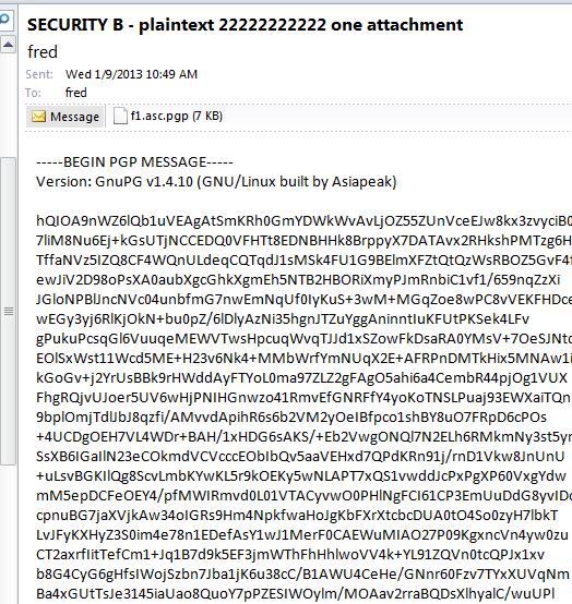 encrypted email