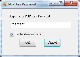 PGP key password